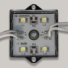 Светодиодный модуль LED4Y-3528-12V-W 4 SMD 3528 Epistar Светодиодный модуль LED4Y-3528-12V-W 4 SMD 3528 Epistar
